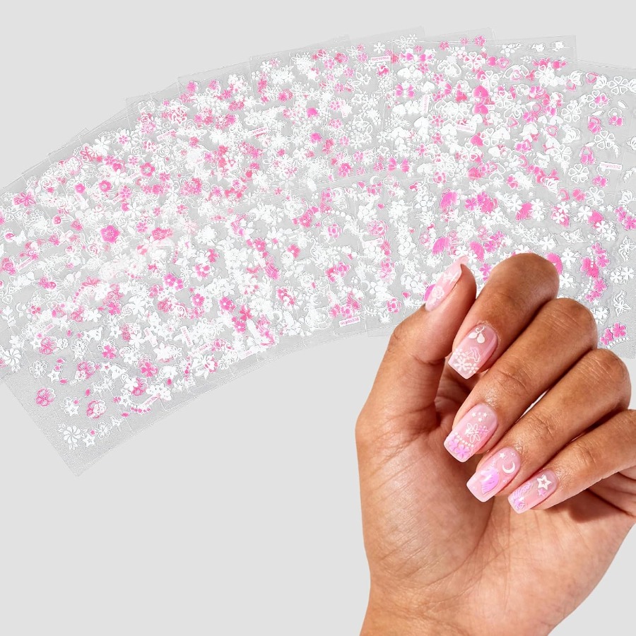 Nail Art Flower - 30 Sheets 3D Self Adhesive Floral