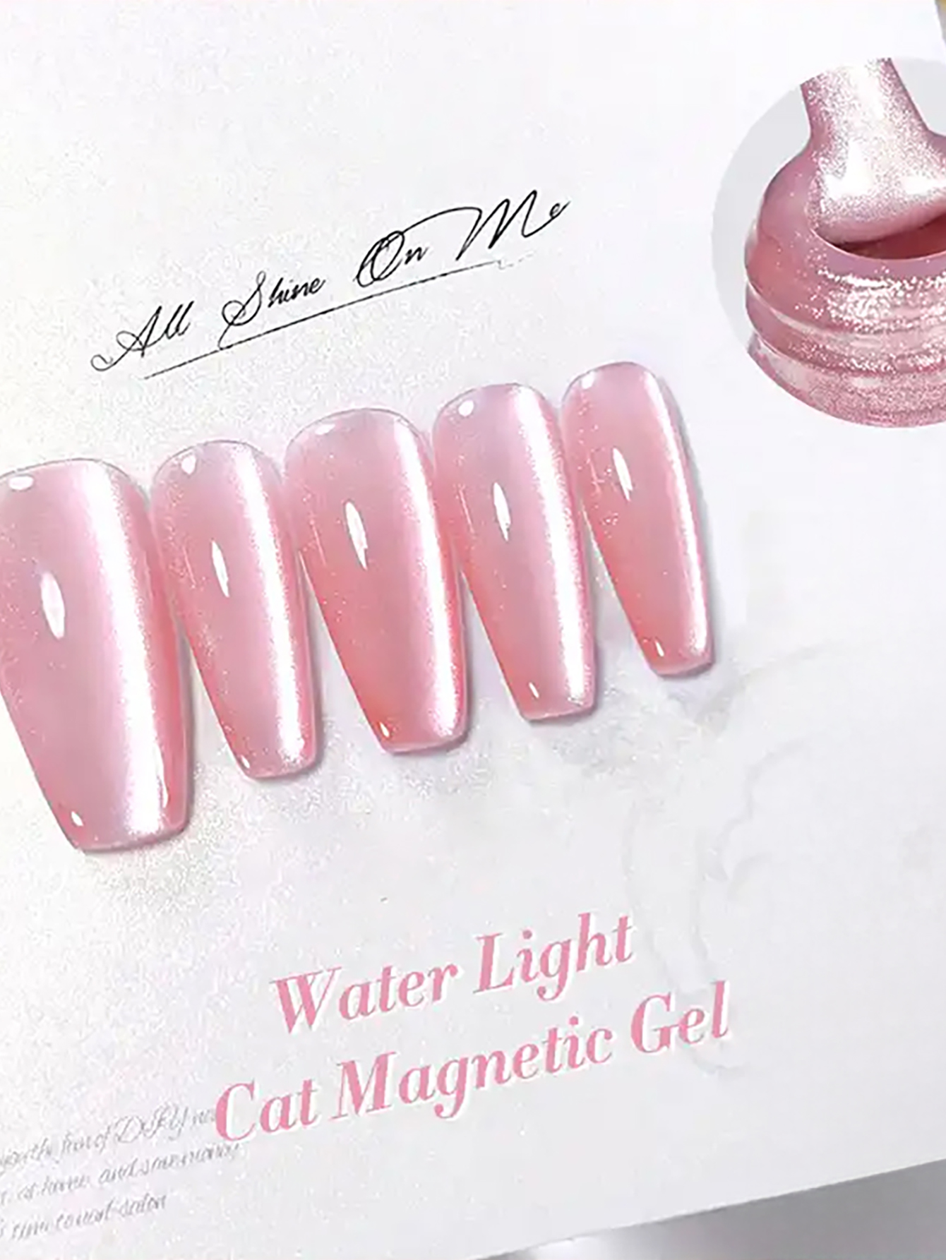 Nail Art Cat Eye Pink - TC 1Pcs Summer New Pink Peach