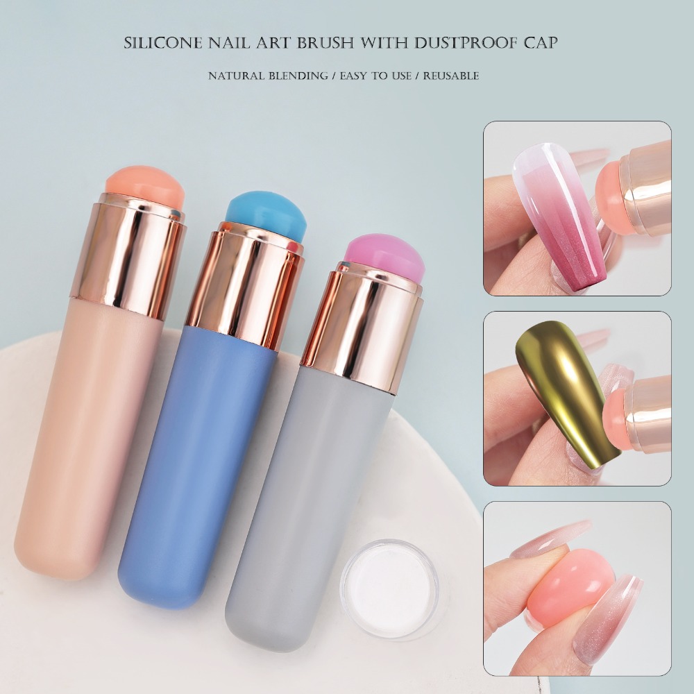 Nail Art Chrome - Silicone Brush for Ombre Nail Art