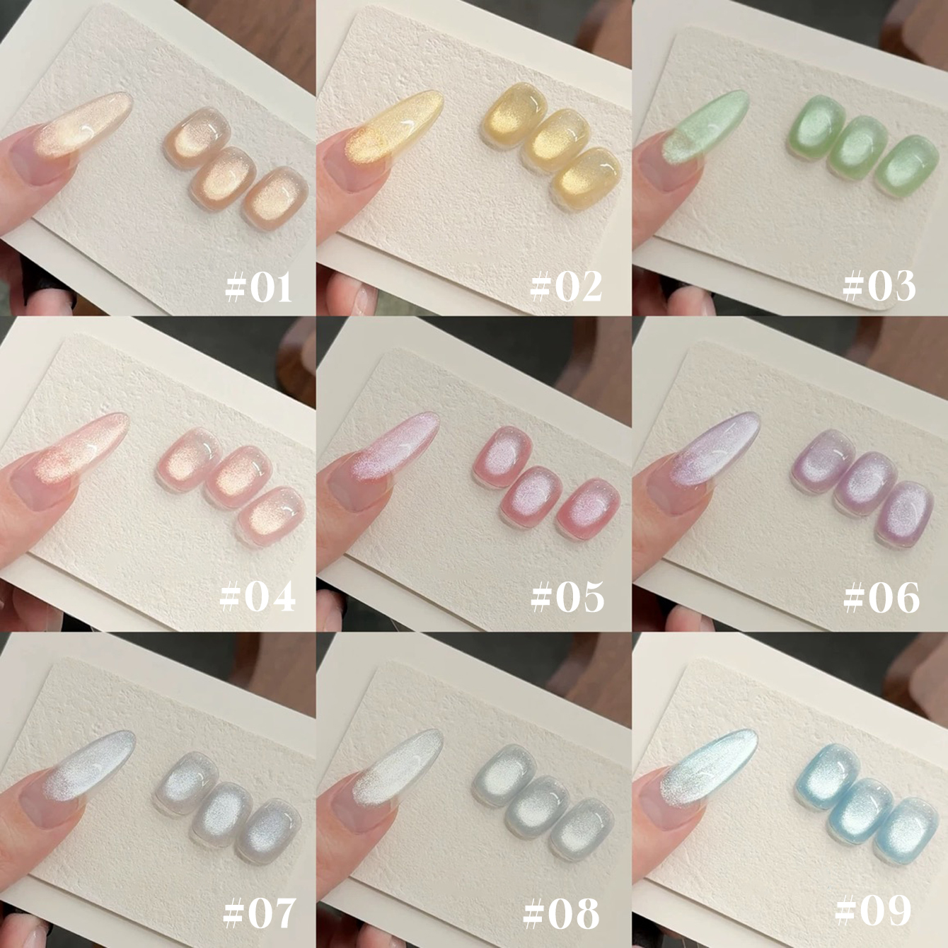 MIANEL 1-20pcs Top Selling 202 - Nail Art Pink Cat Eye ulasan dan harga