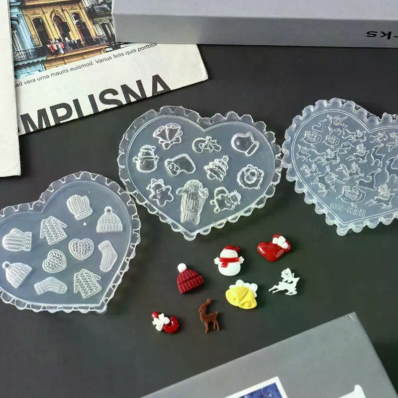 Christmas 3D Silicone Nail Mol - Nail Art For Men ulasan dan harga