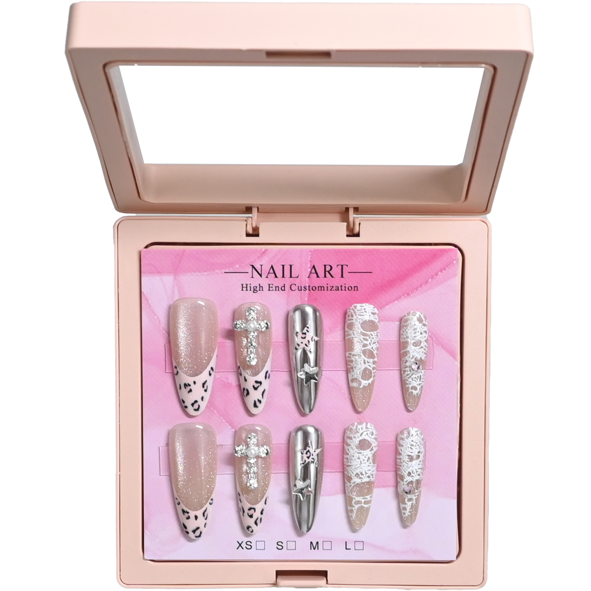 10 handmade almond nails in mi - Nail Art Chrome ulasan dan harga