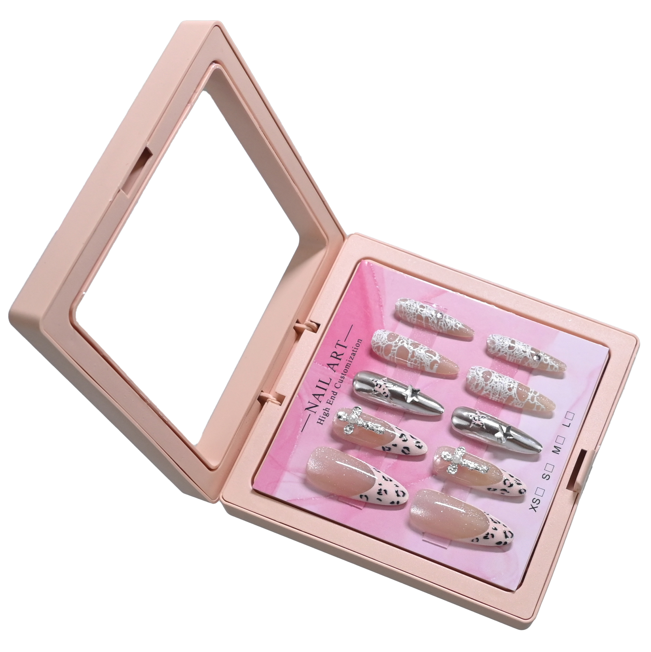10 handmade almond nails in mi - Nail Art Chrome ulasan dan harga
