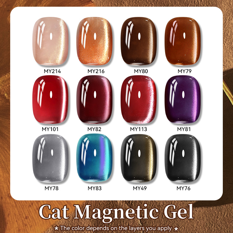 BORN PRETTY 10ml Gold Pink Gla - Nail Art Pink Cat Eye ulasan dan harga