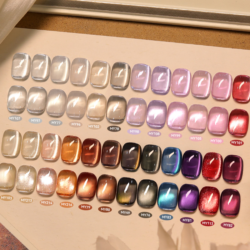 BORN PRETTY 10ml Gold Pink Gla - Nail Art Pink Cat Eye ulasan dan harga