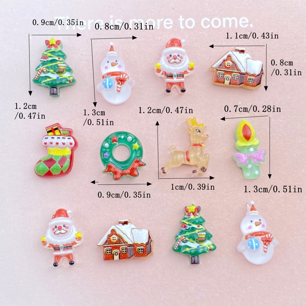 50 cute Cartoon Christmas tree - Nail Art For Men ulasan dan harga