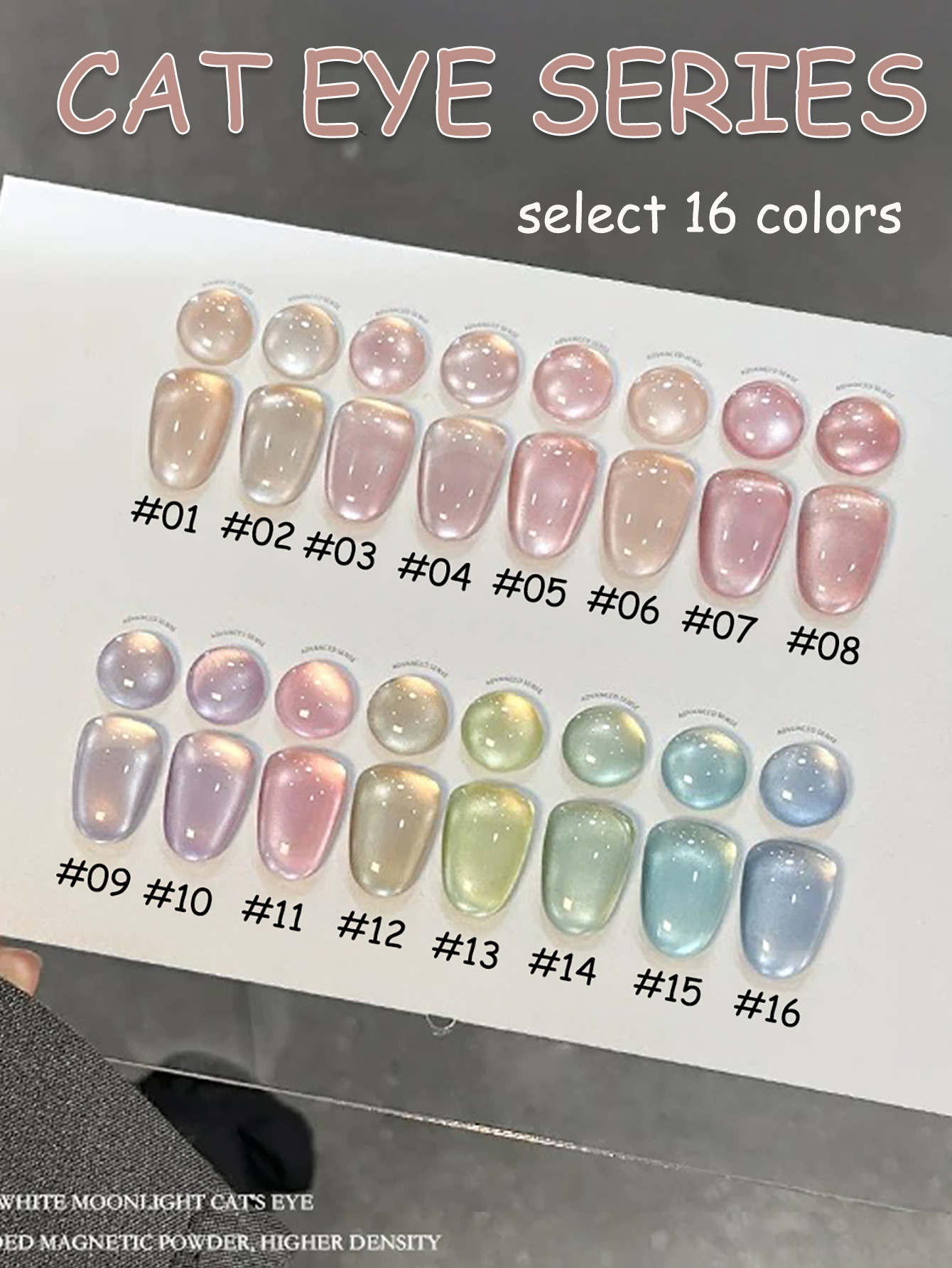 1-24pcs WS Spring Summer Ice T - Nail Art Pink Cat Eye ulasan dan harga