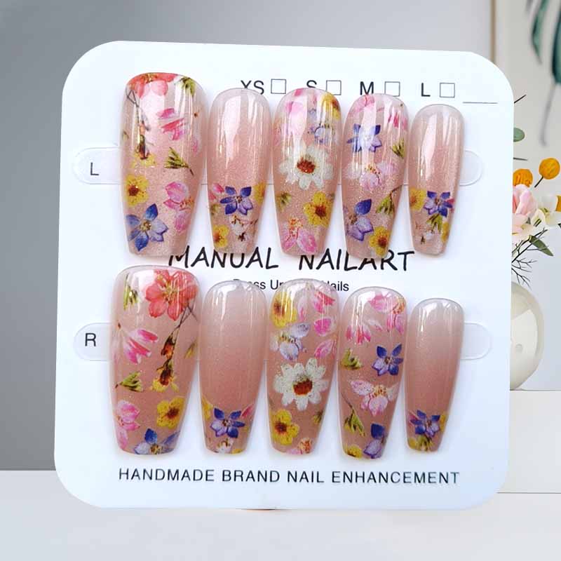 10Pcs Gentle Fairy Style Dopam - Nail Art Flower ulasan dan harga