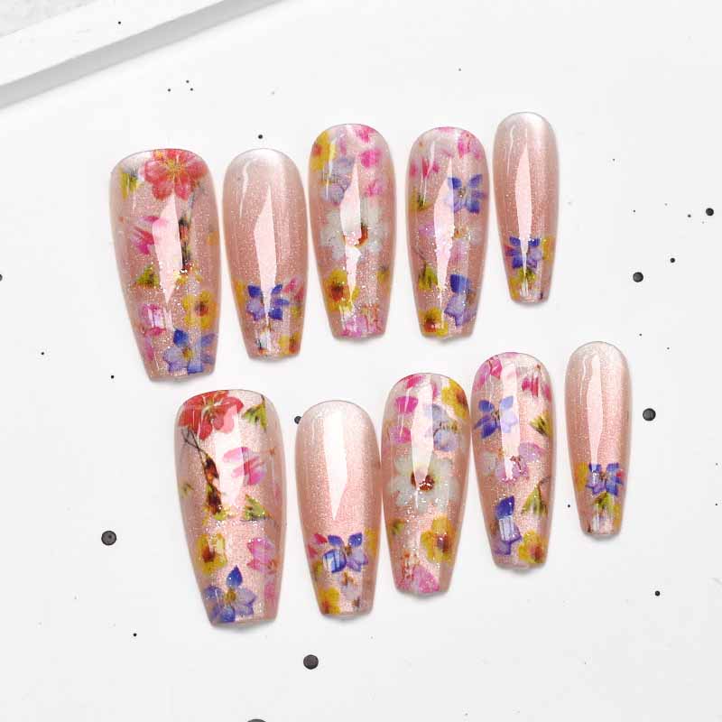 10Pcs Gentle Fairy Style Dopam - Nail Art Flower ulasan dan harga