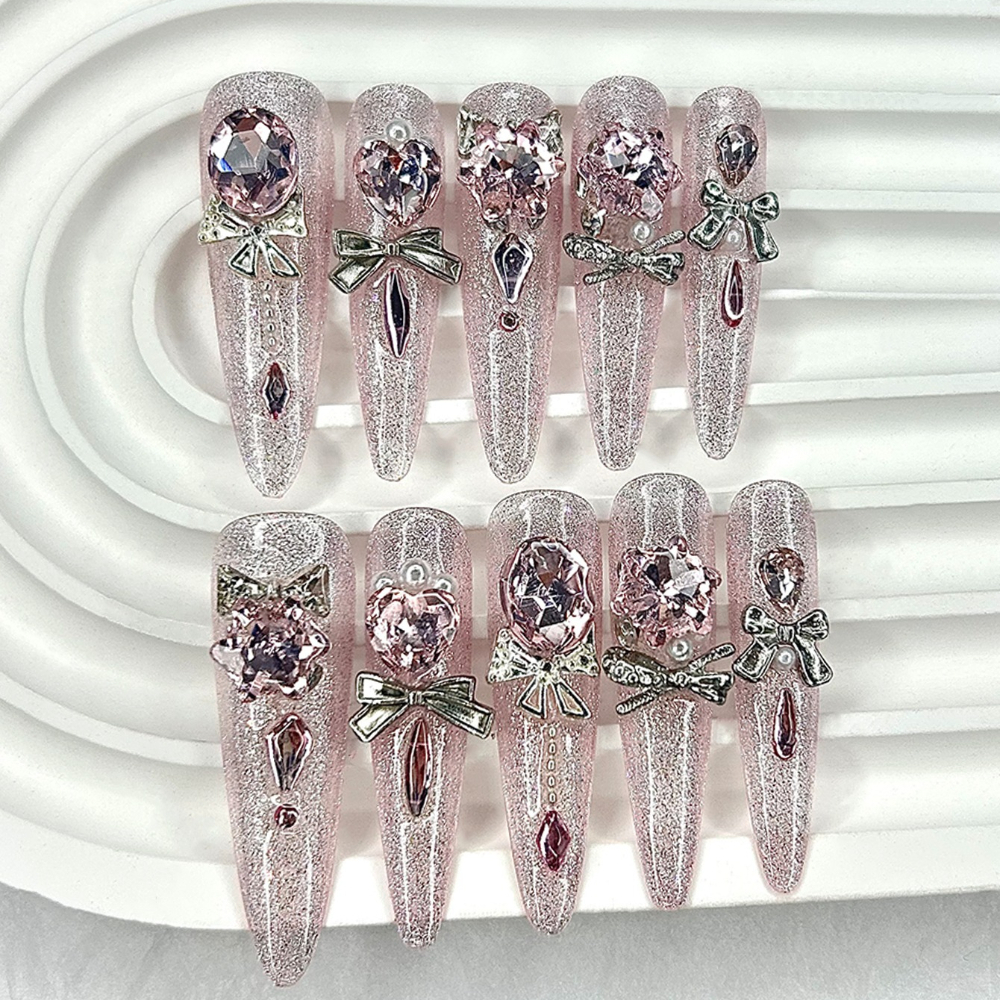 Luxury Pink Cat Eye Glitter St - Nail Art Pink Cat Eye ulasan dan harga