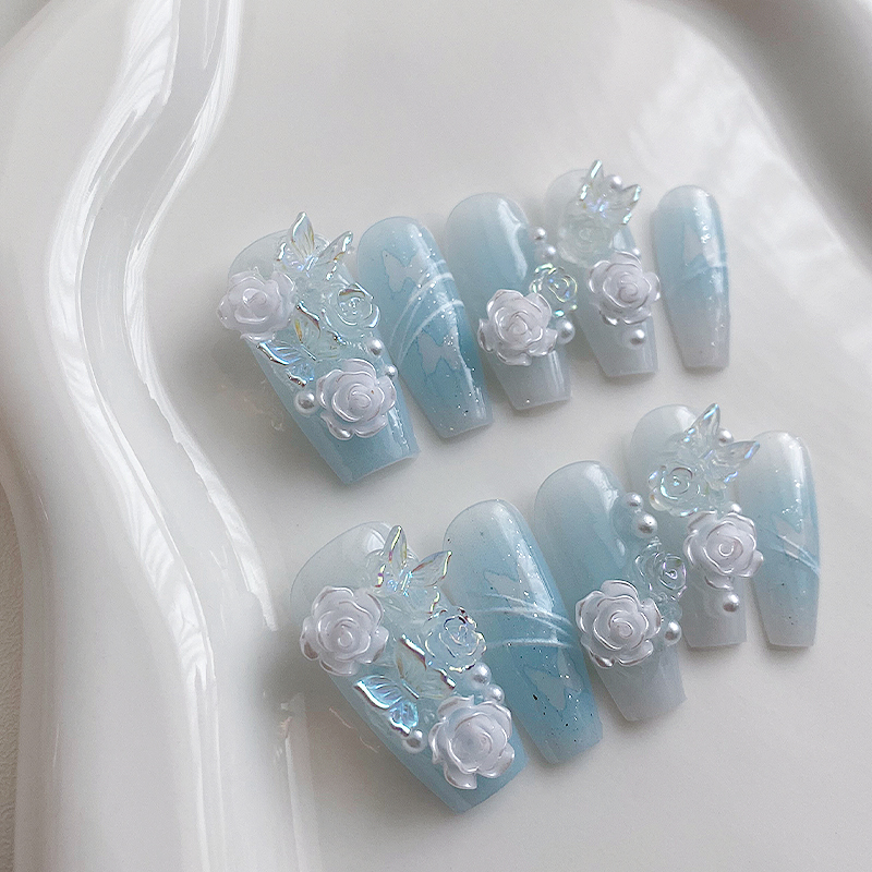 10 pieces of handmade coffin s - Nail Art Flower ulasan dan harga