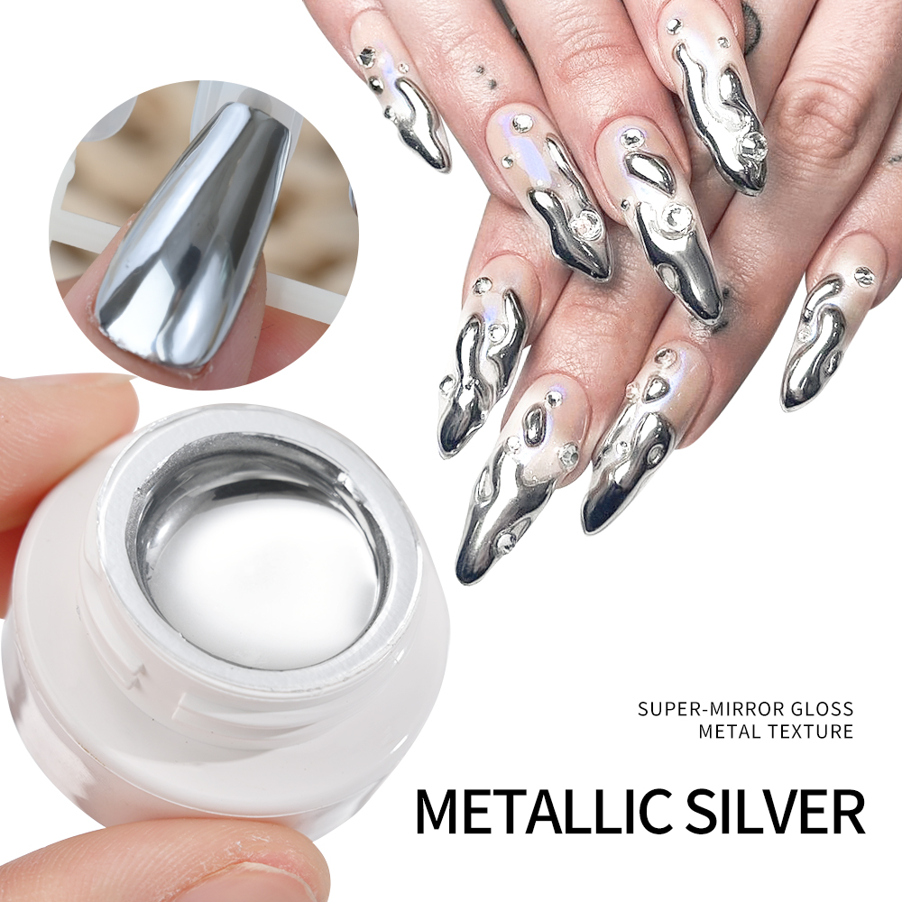 Mirror Metallic Nail Polish Ge - Nail Art Chrome ulasan dan harga