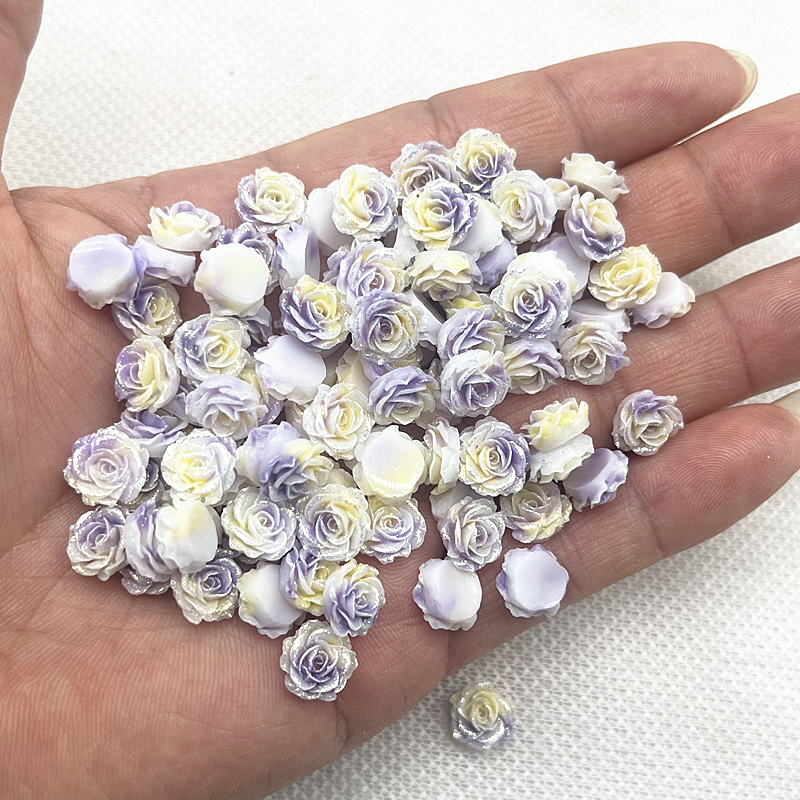 30pcs 13mm High Quality Glitte - Nail Art Flower ulasan dan harga