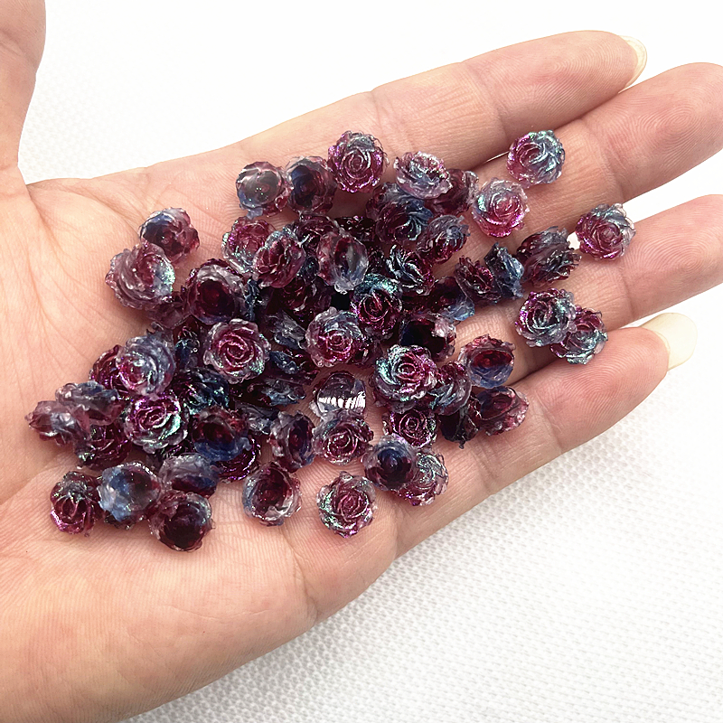 30pcs 13mm High Quality Glitte - Nail Art Flower ulasan dan harga