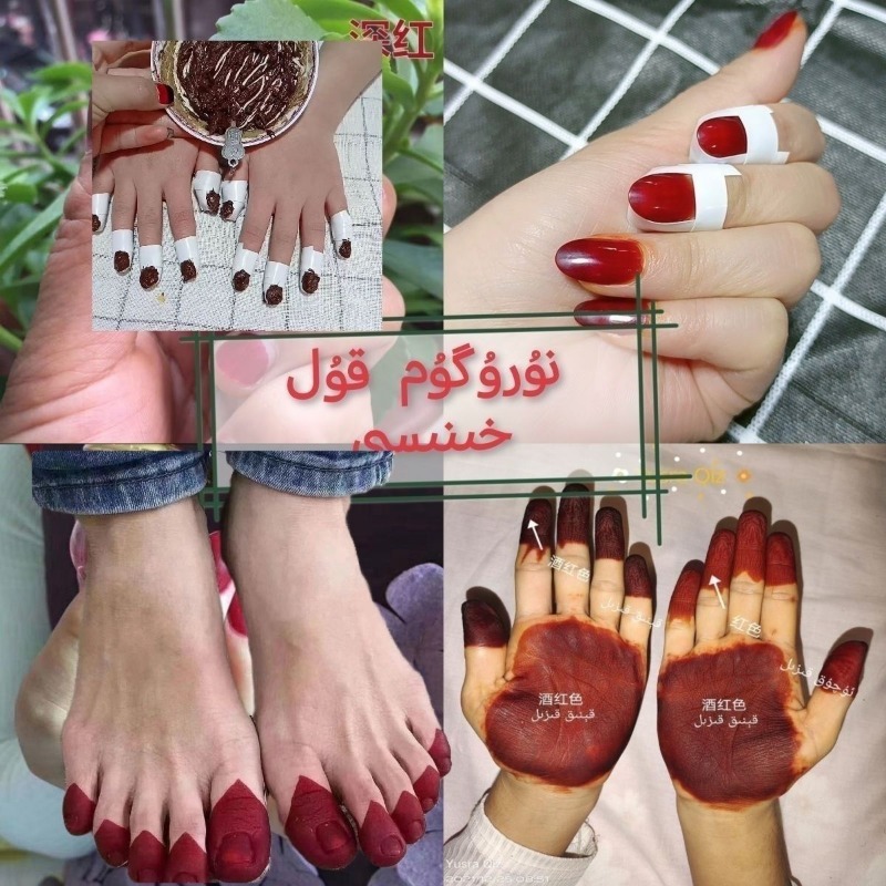 40g Henna Nail Dye Powder For  - Nail Art For Men ulasan dan harga