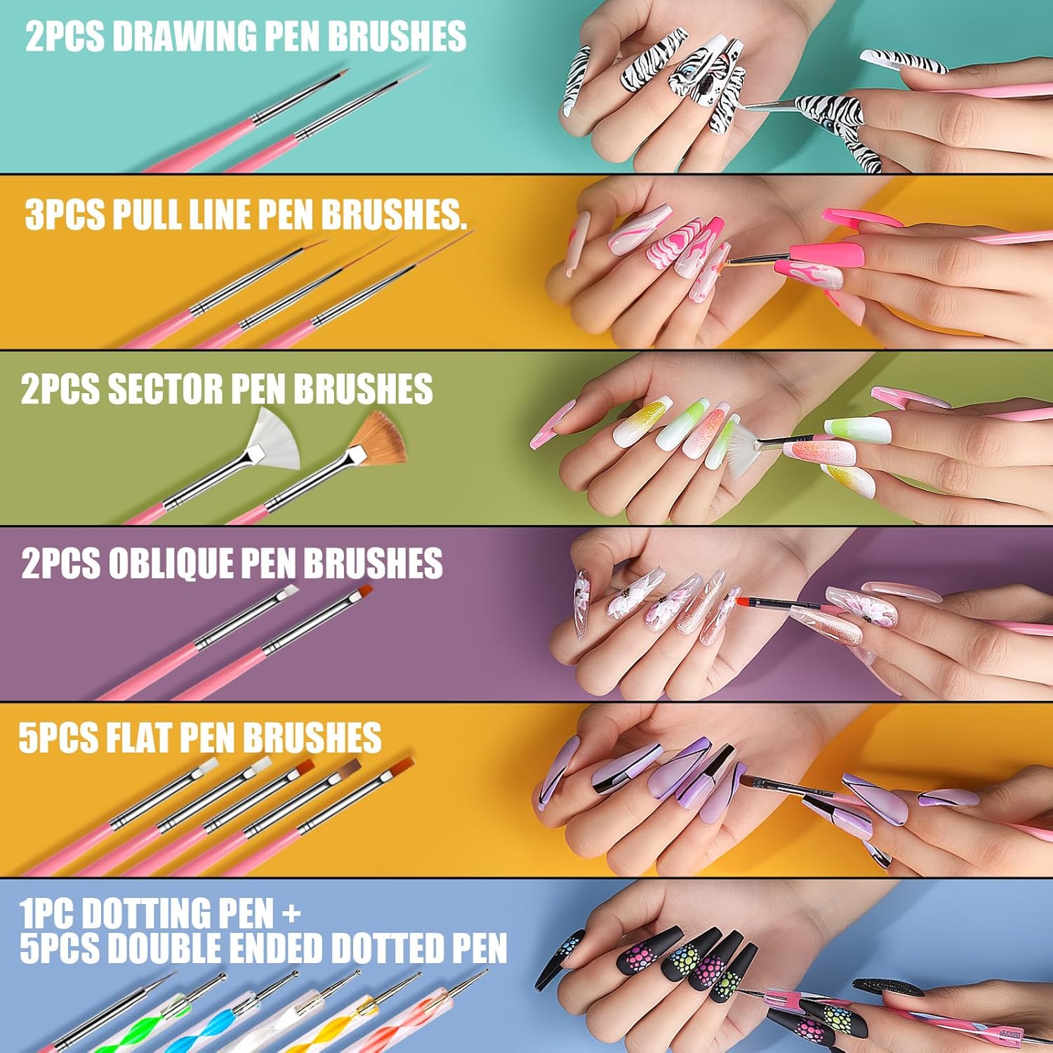 Teenitor Acrylic Nail Kit With - Nail Art Chrome ulasan dan harga