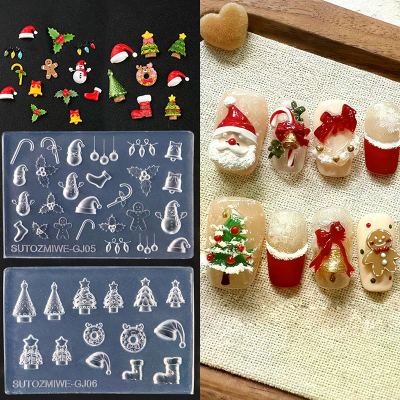 3D Silicone Nail Mold For DIY  - Nail Art For Men ulasan dan harga