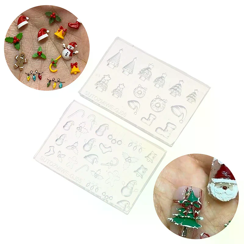 3D Silicone Nail Mold For DIY  - Nail Art For Men ulasan dan harga