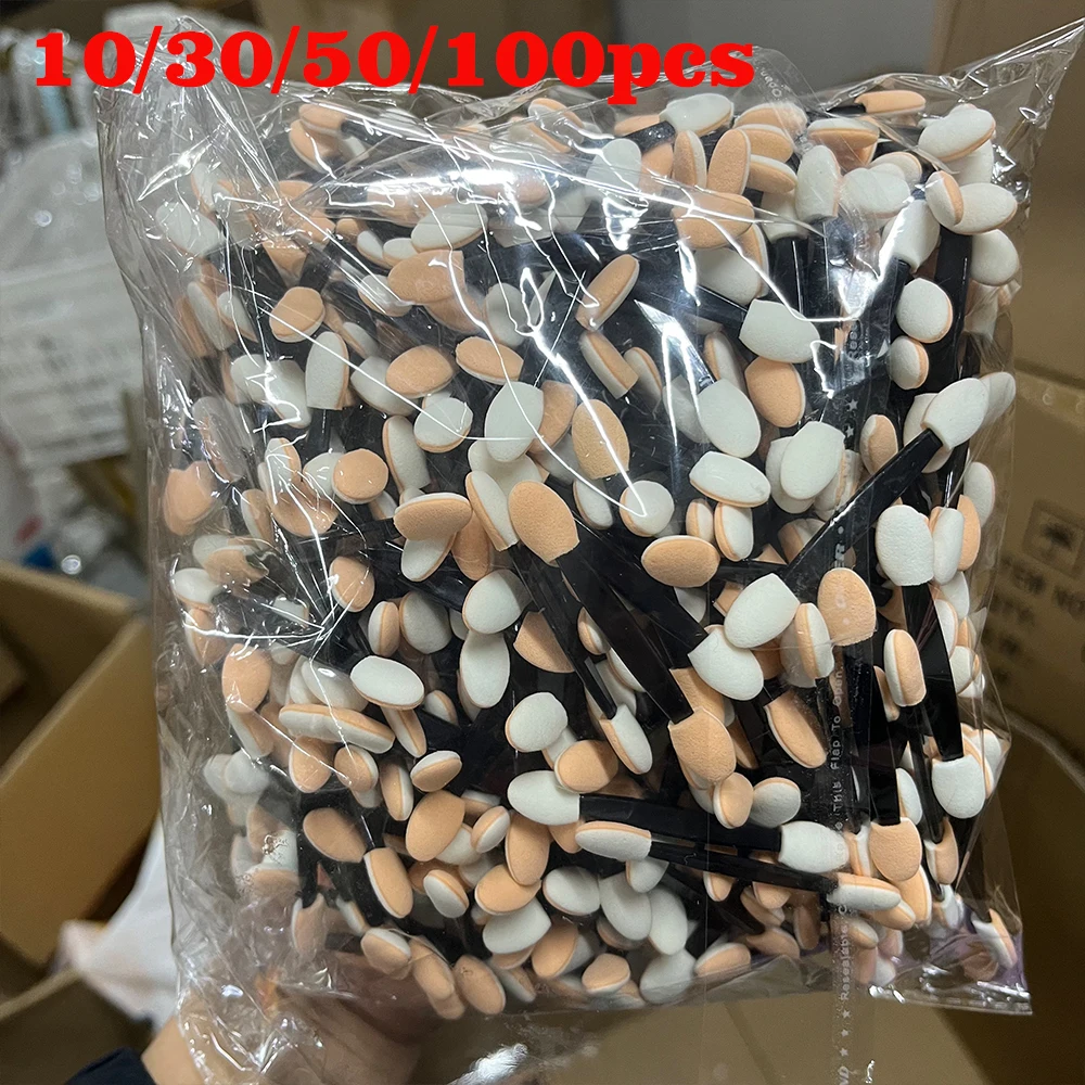 50/100pcs Nail Powder Brushes  - Nail Art Chrome ulasan dan harga