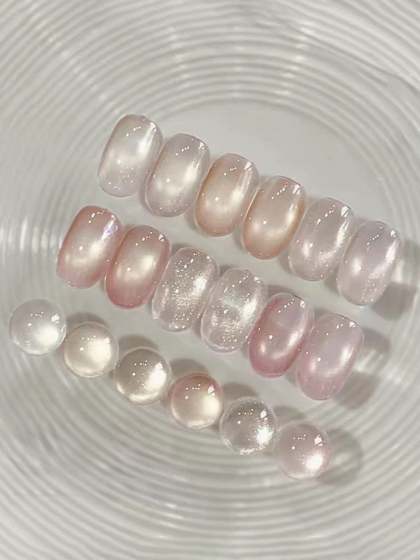 1-6pcs 12ml Icy Pink Cat Eye G - Nail Art Cat Eye Pink ulasan dan harga
