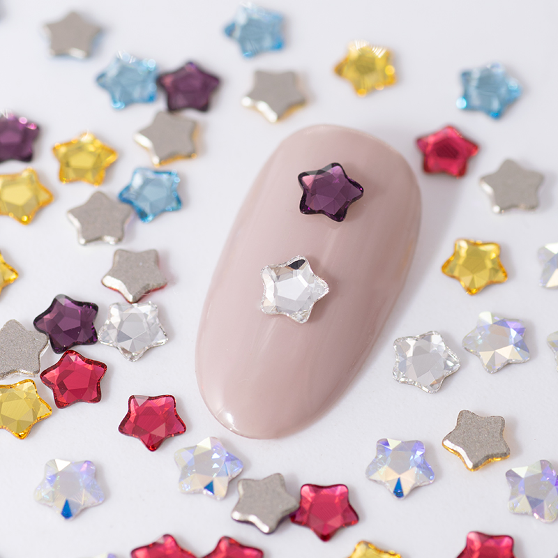 Genuine 2754 Star Flower Flat  - Nail Art Flower ulasan dan harga