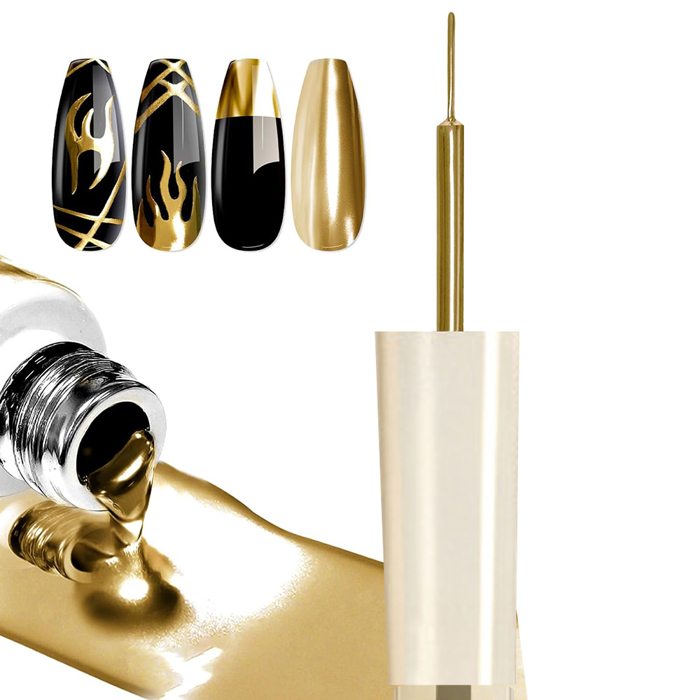 10ml 3D Mirror Metallic Gel Ch - Nail Art Chrome ulasan dan harga
