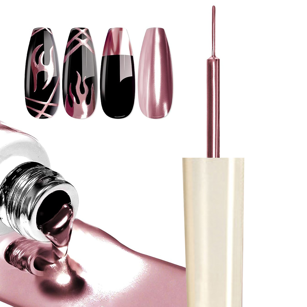 10ml 3D Mirror Metallic Gel Ch - Nail Art Chrome ulasan dan harga
