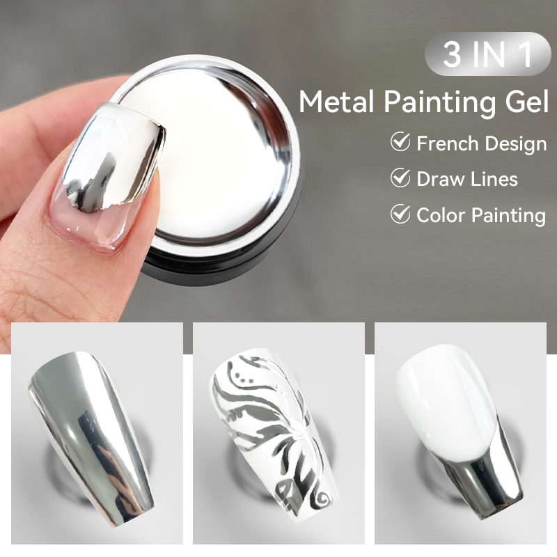 LILYCUTE 7ML Metallic Painting - Nail Art Chrome ulasan dan harga